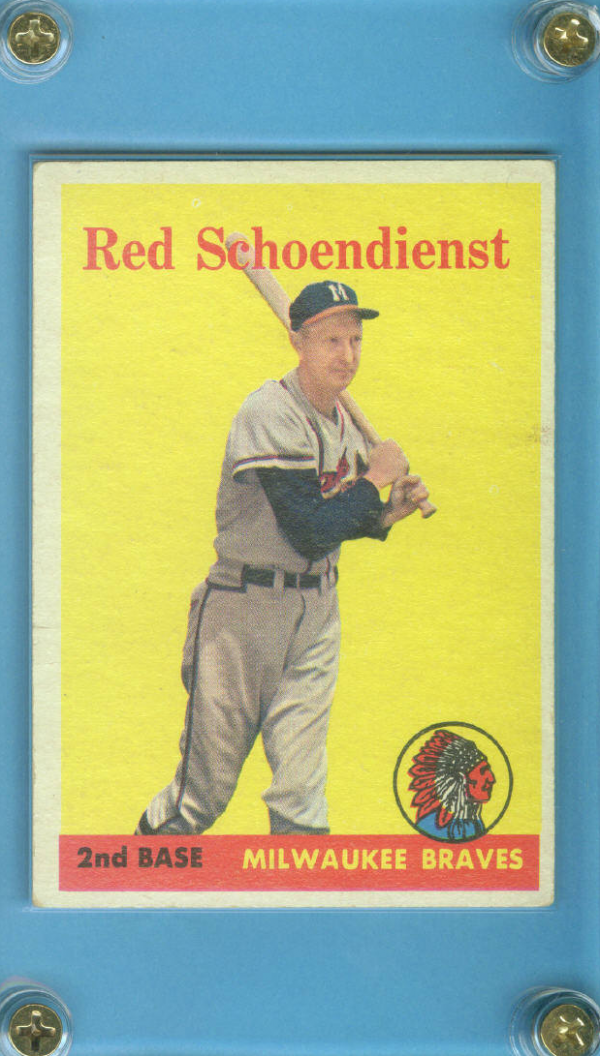 1958 Topps #190 Red Schoendienst