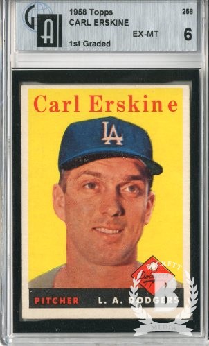 1958 Topps #258 Carl Erskine