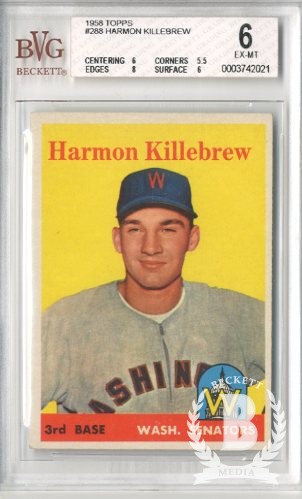 1958 Topps #288 Harmon Killebrew