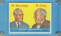 1958 Topps #300 League Presidents/Will Harridge/Warren Giles front image