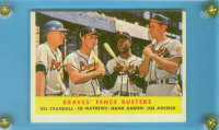 1958 Topps #351 Braves Fence Busters/Del Crandall/Eddie Mathews/Hank Aaron/Joe Adcock front image