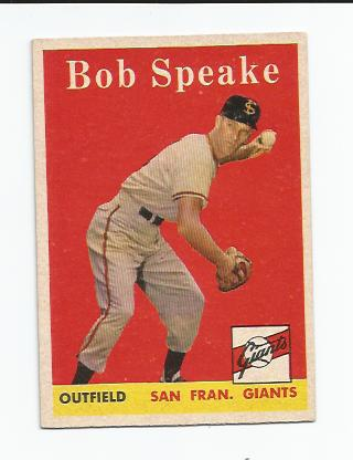 1958 Topps #437 Bob Speake