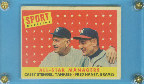 1958 Topps #475 All-Star Managers/Fred Haney/Casey Stengel