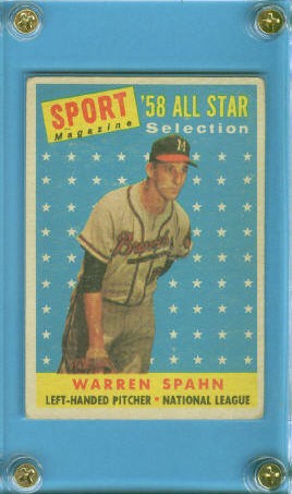 1958 Topps #494 Warren Spahn AS