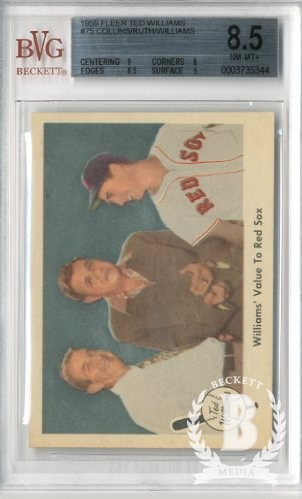 1959 Fleer Ted Williams #75 Williams' Value to Sox