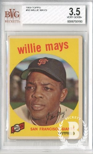 1959 Topps #50 Willie Mays