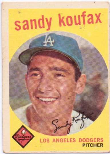 1959 Topps #163 Sandy Koufax