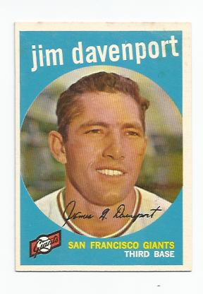 1959 Topps #198 Jim Davenport