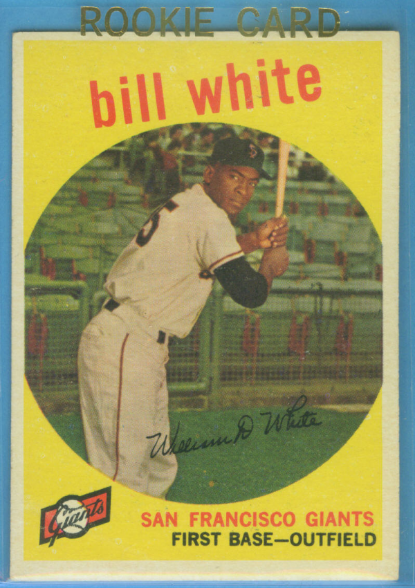 1959 Topps #359 Bill White RC