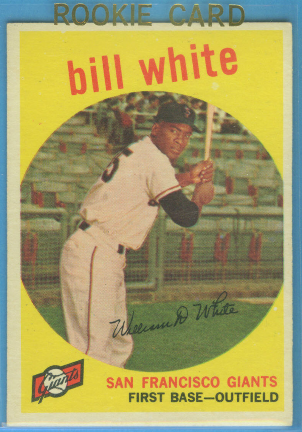 1959 Topps #359 Bill White RC
