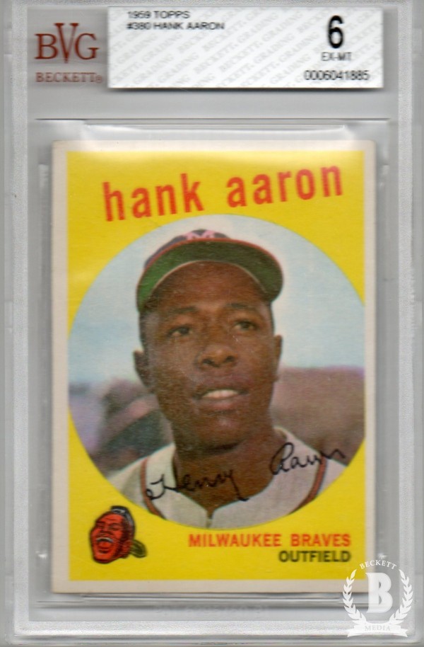 1959 Topps #380 Hank Aaron