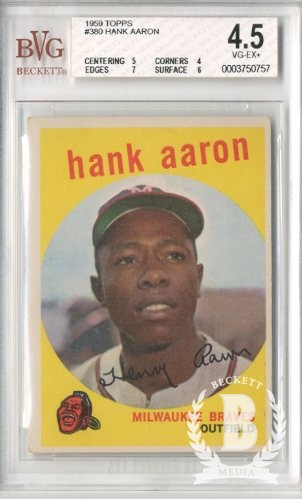 1959 Topps #380 Hank Aaron