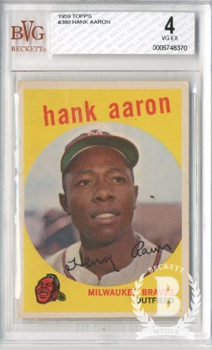 1959 Topps #380 Hank Aaron
