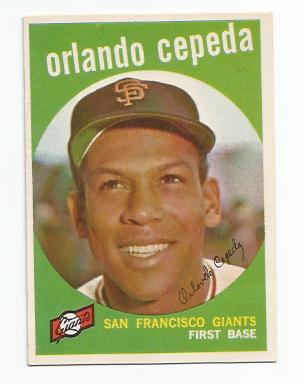 1959 Topps #390 Orlando Cepeda