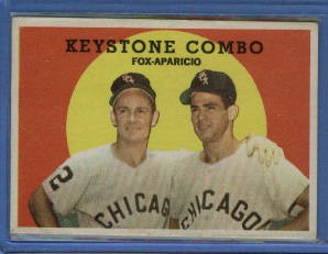 1959 Topps #408 Keystone Combo/Nellie Fox/Luis Aparicio