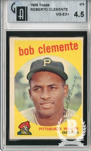 1959 Topps #478 Roberto Clemente