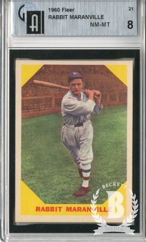 1960 Fleer #21 Rabbit Maranville DP