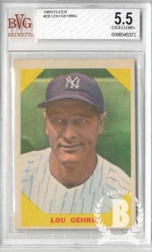 1960 Fleer #28 Lou Gehrig