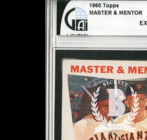 1960 Topps #7 Master and Mentor/Willie Mays/Bill Rigney MG