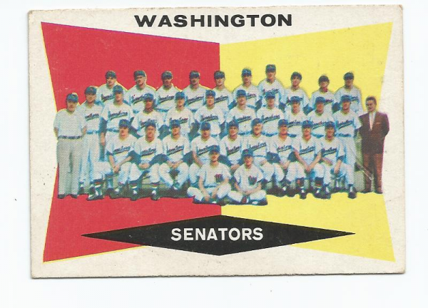 1960 Topps #43 Washington Senators CL