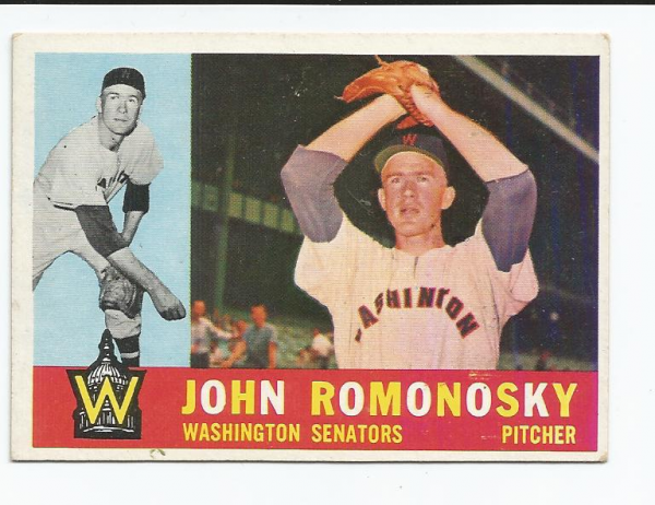 1960 Topps #87 John Romonosky