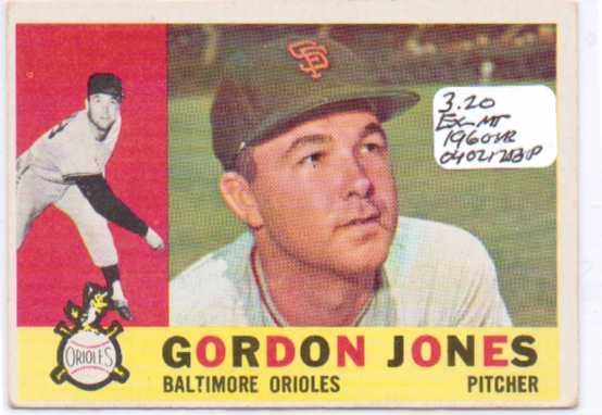 1960 Topps #98 Gordon Jones