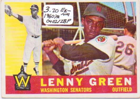 1960 Topps #99 Lenny Green