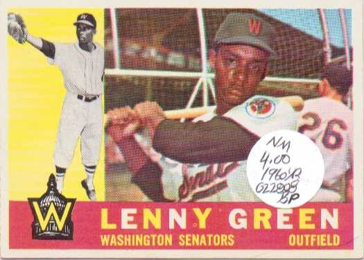 1960 Topps #99 Lenny Green