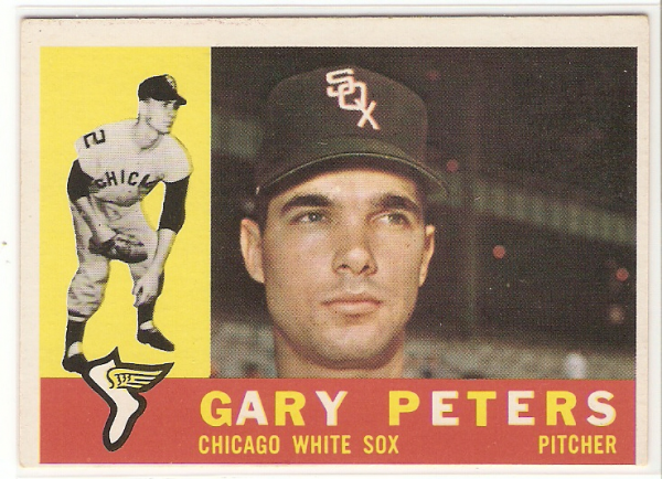 1960 Topps #407A Gary Peters RC WB/Photo actually J.C. Martin