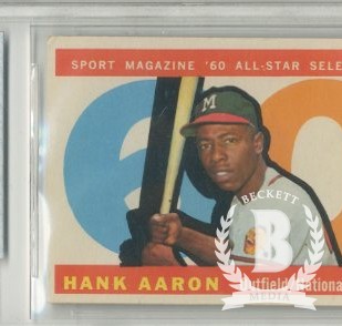 1960 Topps #566 Hank Aaron AS