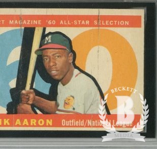 1960 Topps #566 Hank Aaron AS