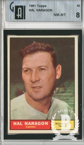 1961 Topps #92 Hal Naragon