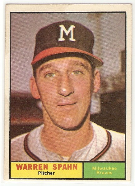 1961 Topps #200 Warren Spahn