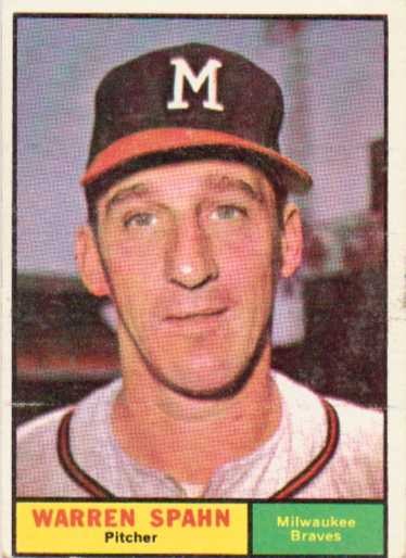 1961 Topps #200 Warren Spahn