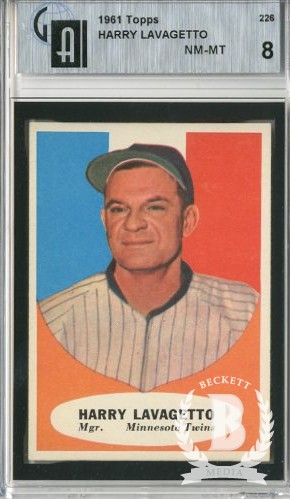 1961 Topps #226 Cookie Lavagetto MG