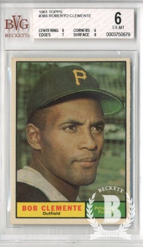 1961 Topps #388 Roberto Clemente