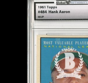 1961 Topps #484 Hank Aaron MVP