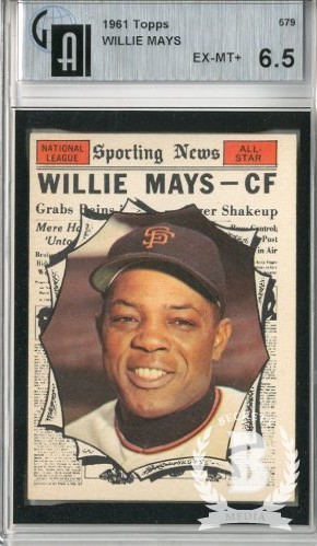 1961 Topps #579 Willie Mays AS