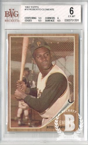 1962 Topps #10 Roberto Clemente