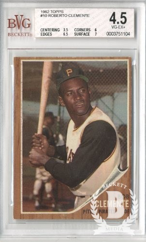 1962 Topps #10 Roberto Clemente