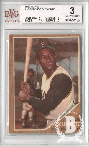 1962 Topps #10 Roberto Clemente