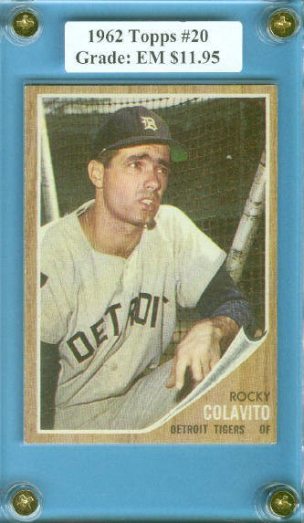 1962 Topps #20 Rocky Colavito