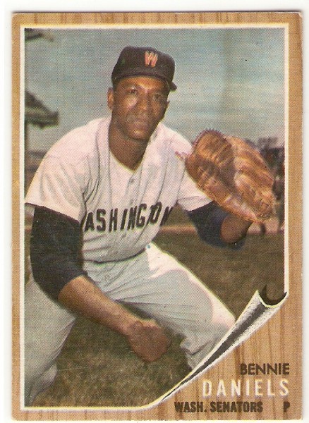 1962 Topps #378 Bennie Daniels