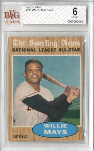 1962 Topps #395 Willie Mays AS