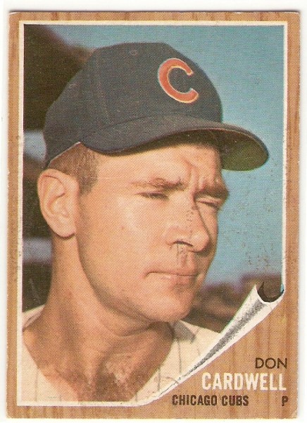 1962 Topps #495 Don Cardwell