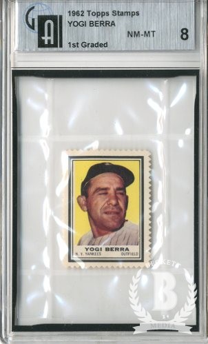 1962 Topps Stamps #83 Yogi Berra