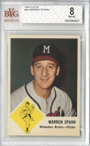 1963 Fleer #45 Warren Spahn
