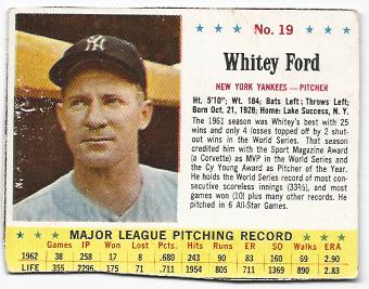 1963 Jello #19 Whitey Ford