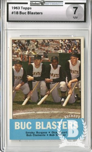 1963 Topps #18 Buc Blasters/Smoky Burgess/Dick Stuart/Bob Clemente/Bob Skinner