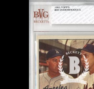 1963 Topps #68 Friendly Foes/Duke Snider/Gil Hodges
